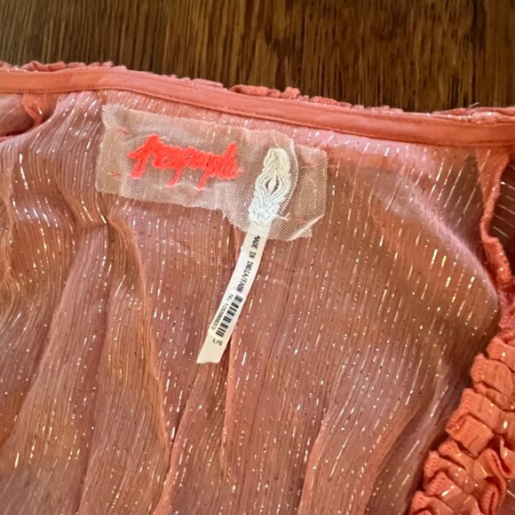 NWT Goddess/Romantic/Boho Free People Maxi Evening Dress - L - Viscose/Metallic - Picture 4 of 7